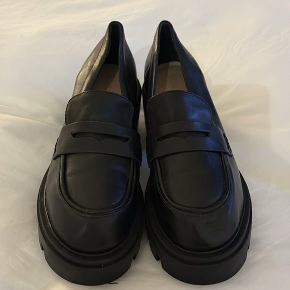 Schutz Women's Black Chunky Loafers - Picture 3 of 7
